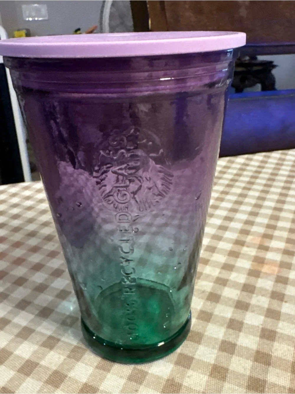 Starbucks Purple and Green Ombre Tumbler with Lavender Lid